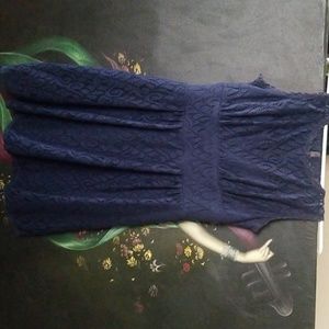 Blue lace party dress